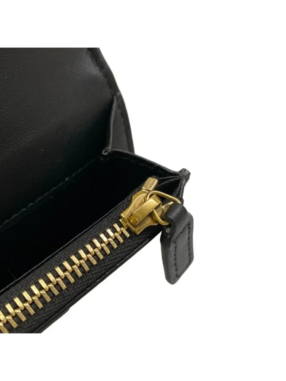 Saint Laurent Paris Wallet Black Embossed Leather